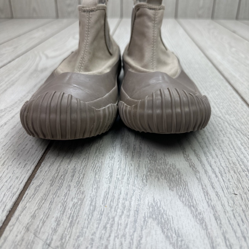 Converse 6.5 US Converse Big C Sidegore Rubber Hi High Cut Sneakers Khaki 1SC667 - Picture 3 of 12